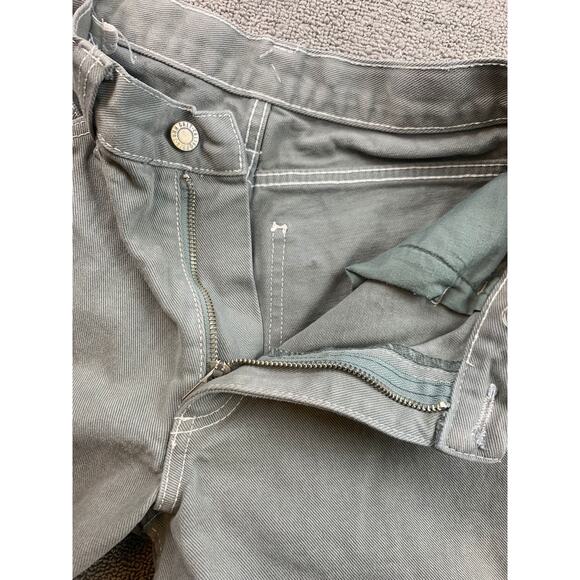 Brandy Melville J GALT Jeans Women's Size Small Gray Cotton Carpenter Wide Leg - Picture 9 of 15